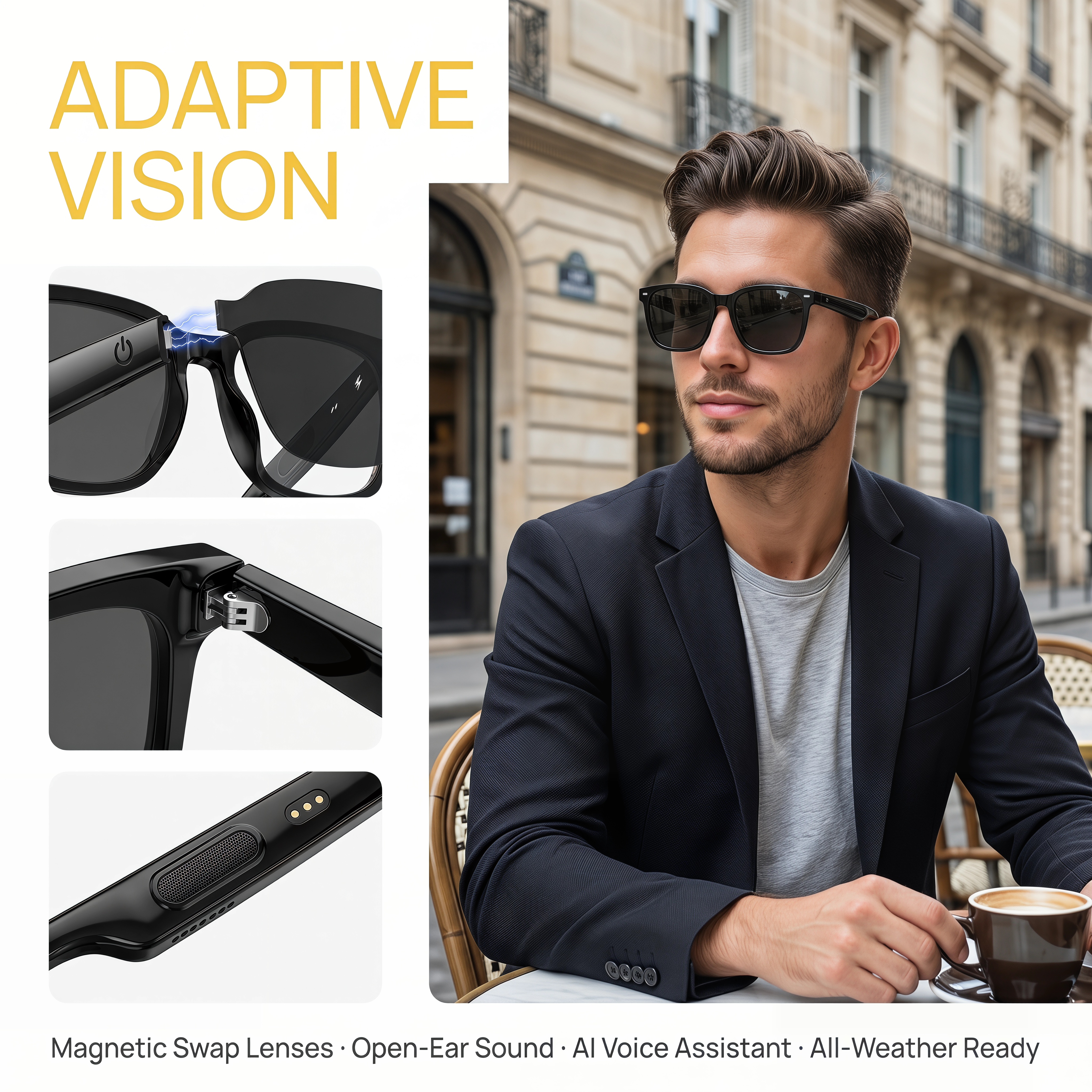 AI Open-Ear Bluetooth Glasses  - Outdoor Sport Glasses recensie en prijs
