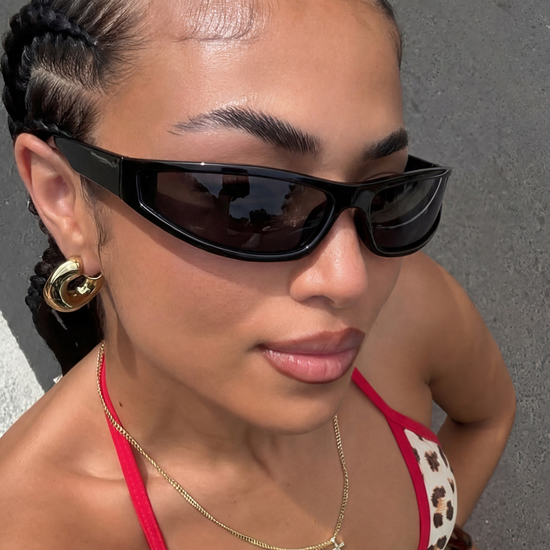 Y2K Narrow Rectangle Wrap Arou - Outdoor Sport Glasses recensie en prijs