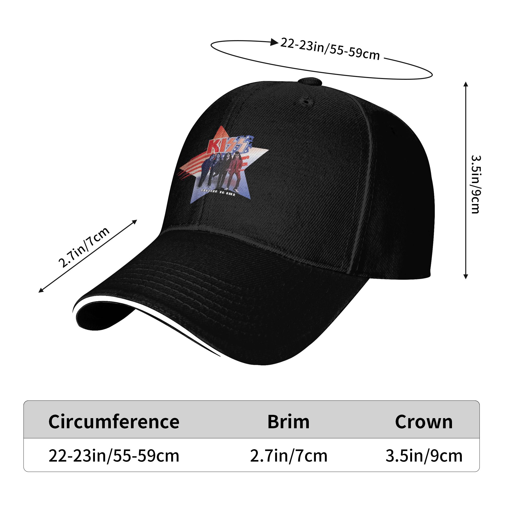 Kiss Band Baseball Cap Casual  - Outdoor Sport Dress recensie en prijs